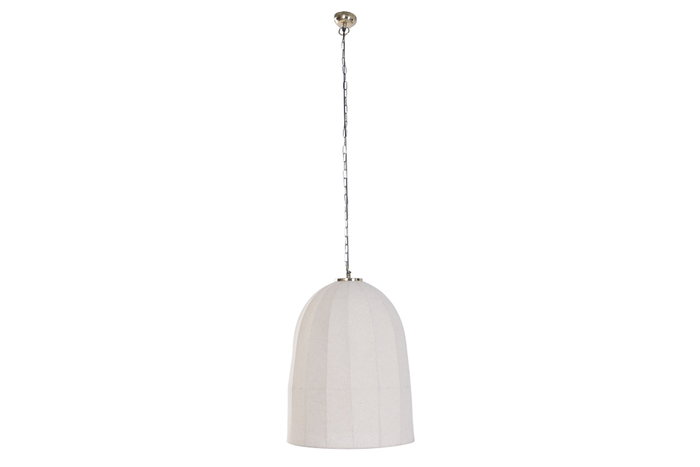 DKD Home Decor Lámpara de Techo Campana de Algodón y Hierro 50x50x70 cm DKD Home Decor Lámpara de Techo Campana de Algodón y Hierro 50x50x70 cm