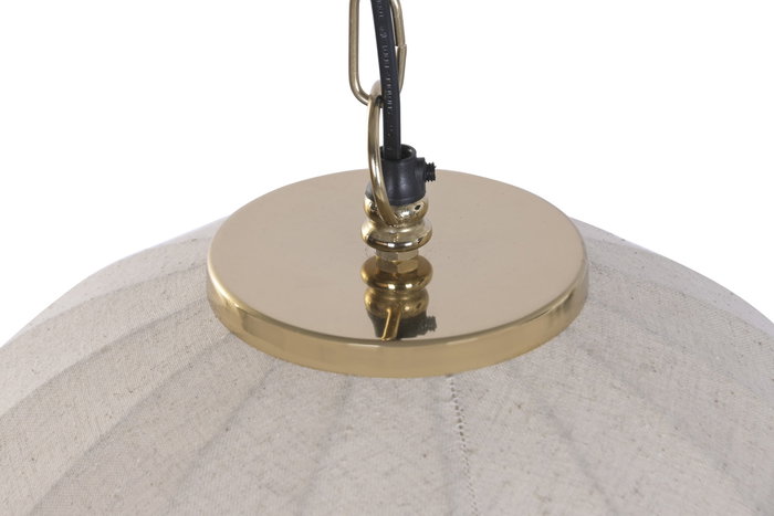 DKD Home Decor Lámpara de Techo Campana de Algodón y Hierro 50x50x70 cm DKD Home Decor Lámpara de Techo Campana de Algodón y Hierro 50x50x70 cm