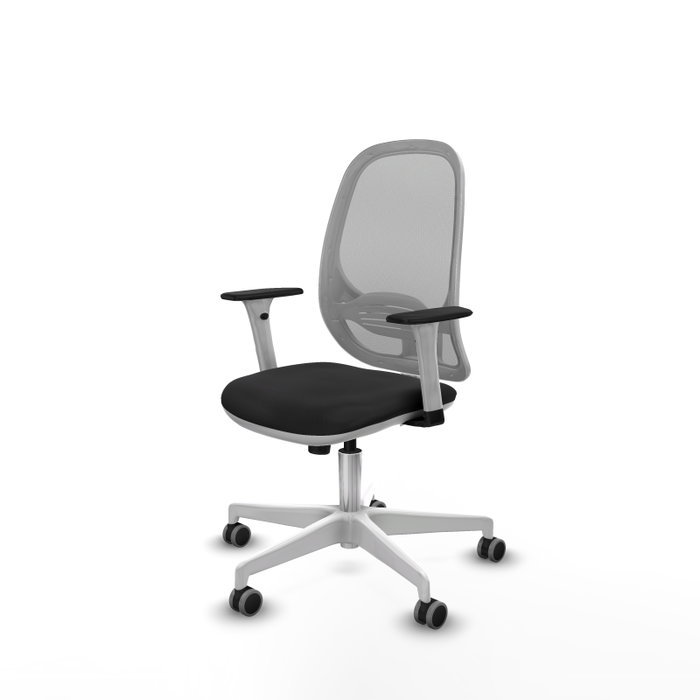 PIQUERAS Y CRESPO Silla de oficina Cilanco con mecanismo Sincro, Negro y Gris PIQUERAS Y CRESPO Silla de oficina Cilanco con mecanismo Sincro, Negro y Gris
