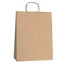 Fama Bolsa de Asa Retorcida 26x10x35cm Papel Marrón Oscuro (Set de 25)