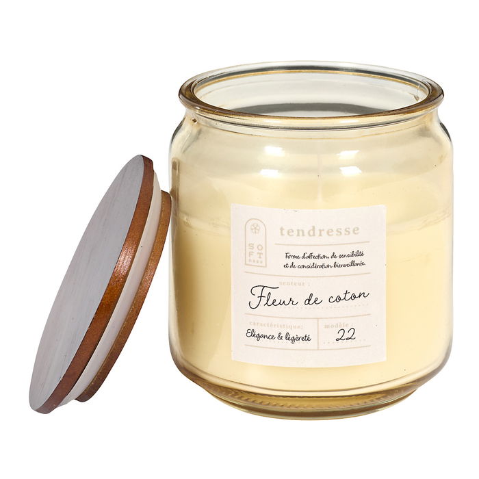 Home Deco Factory Vela Perfumada Tarro Cocooning Vidrio Tapa Pino Altura 9,6 cm