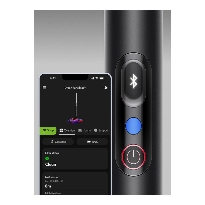 Dyson PencilVac Fluffycones Negro, Gris