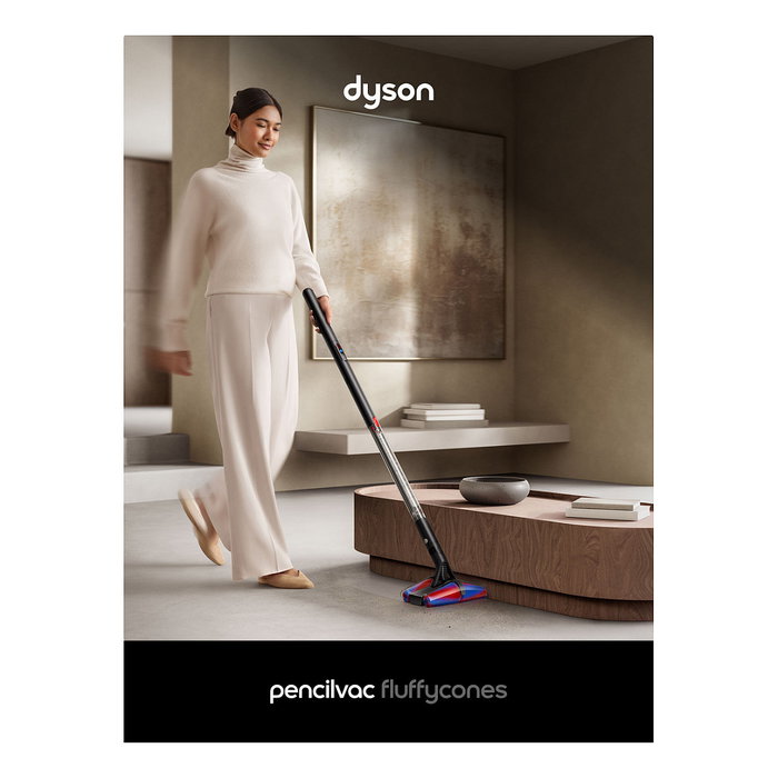 Dyson PencilVac Fluffycones Negro, Gris