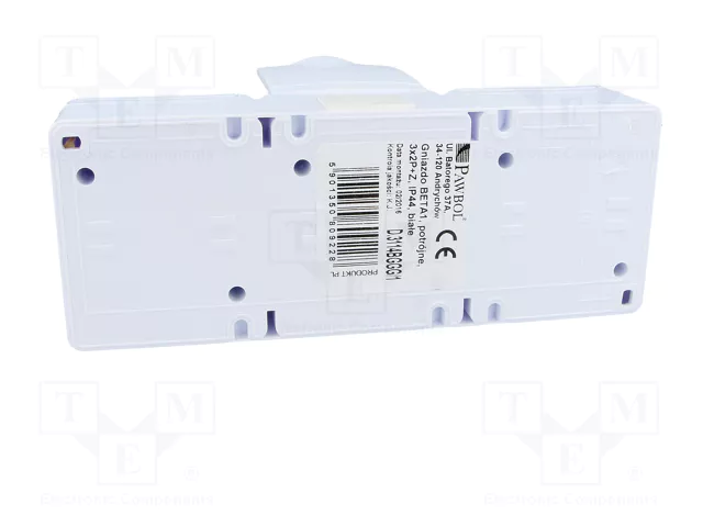 PAWBOL Tomacorriente de alimentación AC 16A 250VAC Blanco PAWBOL Tomacorriente de alimentación AC 16A 250VAC Blanco