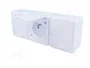 PAWBOL Tomacorriente de alimentación AC 16A 250VAC Blanco