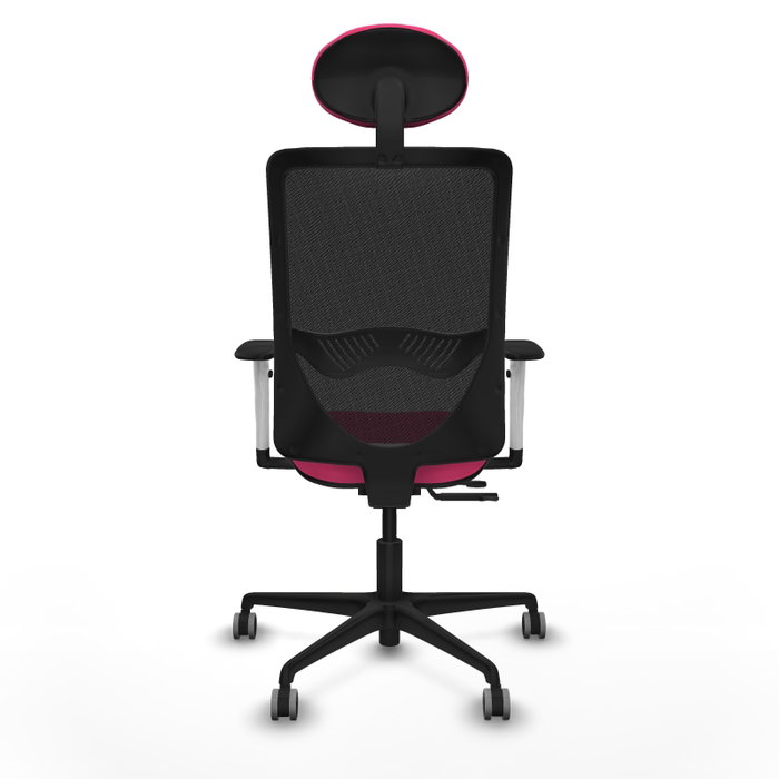 PIQUERAS Y CRESPO Silla de oficina Zulema Rosa y Negro con Mecanismo Sincro/Traslack PIQUERAS Y CRESPO Silla de oficina Zulema Rosa y Negro con Mecanismo Sincro/Traslack