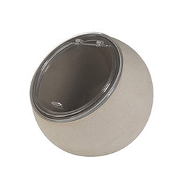 APS NERO Bol Dispensador Negro (Set de 2), 19 cm, Melamina - Capacidad 0.8 l, Alto 17.5 cm