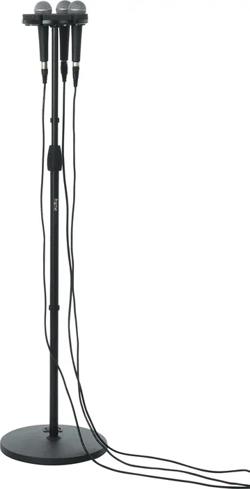 FRAMEWORKS Bandeja Para 6 Micrófonos - Soporte para Pie de Micrófono, Capacidad 4 kg, Dimensiones 181,10 x 181,10 x 28,70 mm