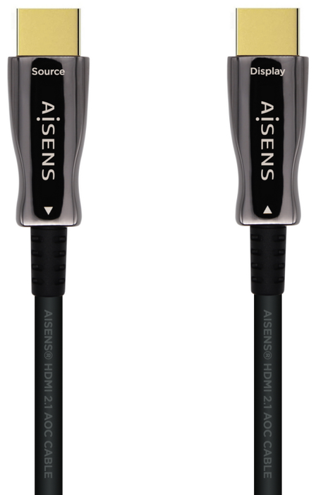 Aisens Cable HDMI V2.1 AOC 20m 8K@60Hz 4K@120Hz 48Gbps Negro