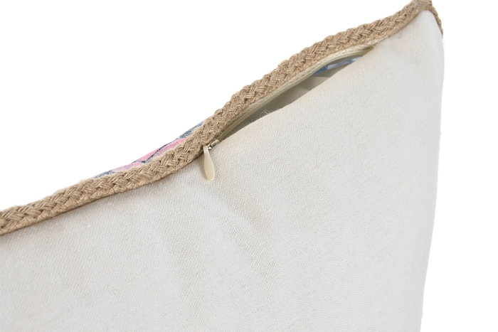 DKD Home Decor Cojín de Algodón Impreso 45x5x45 cm Pack de 2