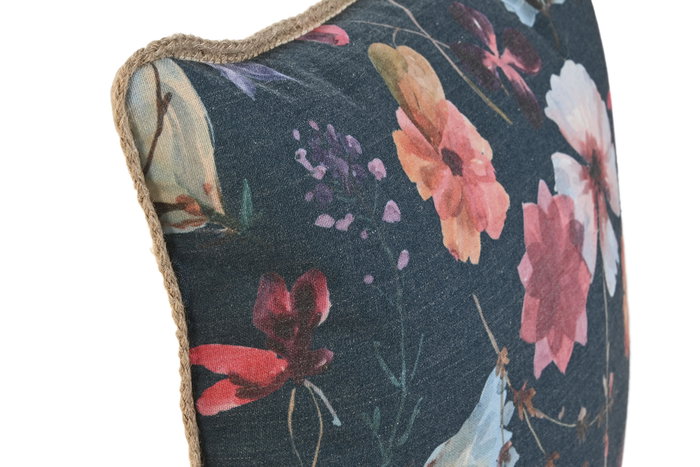 DKD Home Decor Cojín de Algodón Impreso 45x5x45 cm Pack de 2