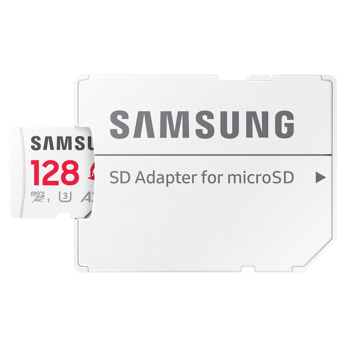 Samsung MB-MD128S Tarjeta microSDXC 128GB UHS-I U3 Clase 10 180MB/s Read 130MB/s Write 4K UHD con Adaptador SD