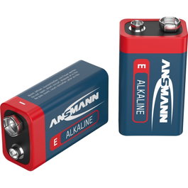 Ansmann 1x2 Alkaline 9V-Block red-line