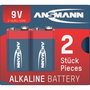 Ansmann 1x2 Alkaline 9V-Block red-line