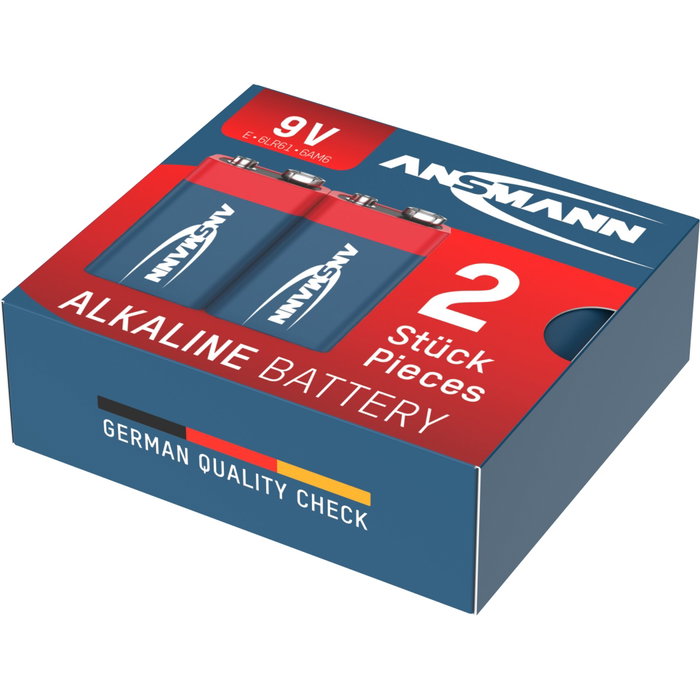 Ansmann 1x2 Alkaline 9V-Block red-line