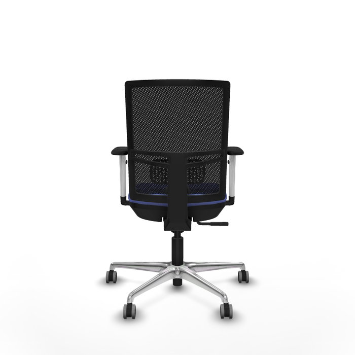 PIQUERAS Y CRESPO Silla de oficina Yunquera con mecanismo Sincro, Azul claro y Negro