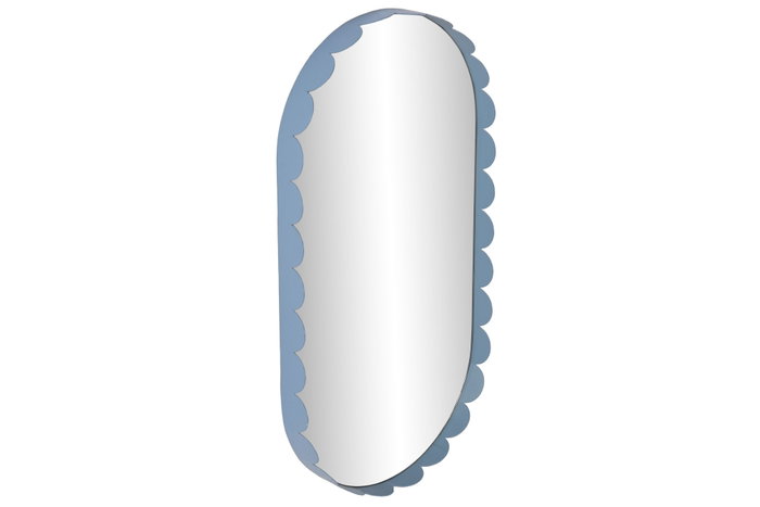DKD Home Decor Espejo de Metal Arcos Rugoso Azul 27x4x51 cm DKD Home Decor Espejo de Metal Arcos Rugoso Azul 27x4x51 cm