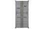 DKD Home Decor Botellero Vintage Gris Metal y MDF 41 x 157.5 x 76.5 cm