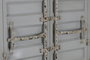 DKD Home Decor Botellero Vintage Gris Metal y MDF 41 x 157.5 x 76.5 cm