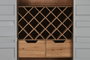 DKD Home Decor Botellero Vintage Gris Metal y MDF 41 x 157.5 x 76.5 cm