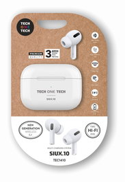 TECH-ONE-TECH Siux.10 Auriculares Inalámbricos Blanco