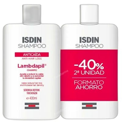 ISDIN LAMBDAPIL Champú Anticaída Pack 2 x 400 ml