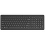 HP Teclado Inalámbrico 220 Diseño Plano con Teclado Numérico y Teclas Multimedia Negro