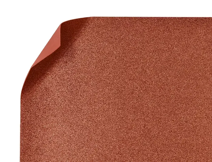 Liderpapel Goma eva con purpurina biodegradable Marrón 50x70cm 2 mm