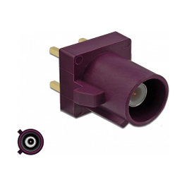 DeLOCK 89730 Conector FAKRA D Stecker PCB Violeta