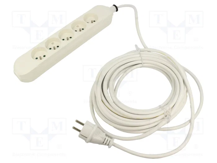 JONEX Prolongador de Alimentación H05VV-F 3G1,5mm2 3m Blanco JONEX Prolongador de Alimentación H05VV-F 3G1,5mm2 3m Blanco