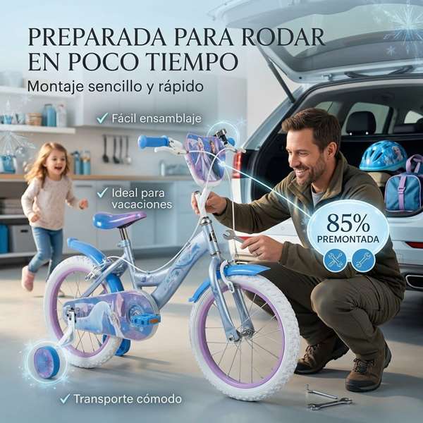 Huffy Bicicleta Frozen 16" para Niñas 5 a 8 Años - Producto en Español Huffy Bicicleta Frozen 16" para Niñas 5 a 8 Años - Producto en Español