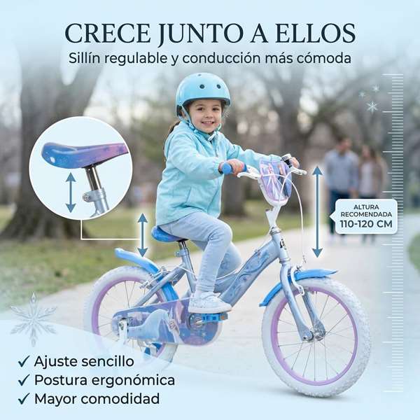 Huffy Bicicleta Frozen 16" para Niñas 5 a 8 Años - Producto en Español Huffy Bicicleta Frozen 16" para Niñas 5 a 8 Años - Producto en Español