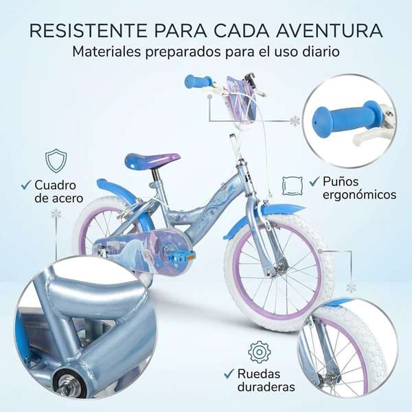 Huffy Bicicleta Frozen 16" para Niñas 5 a 8 Años - Producto en Español Huffy Bicicleta Frozen 16" para Niñas 5 a 8 Años - Producto en Español