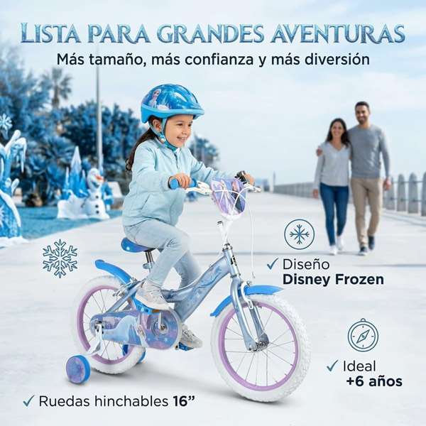 Huffy Bicicleta Frozen 16" para Niñas 5 a 8 Años - Producto en Español Huffy Bicicleta Frozen 16" para Niñas 5 a 8 Años - Producto en Español