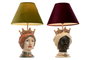 DKD Home Decor Lámpara de Sobremesa Cabeza Siciliana Multicolor
