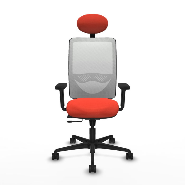 PIQUERAS Y CRESPO Silla de oficina Zulema con mecanismo Sincro/Traslack Naranja oscuro/Blanco PIQUERAS Y CRESPO Silla de oficina Zulema con mecanismo Sincro/Traslack Naranja oscuro/Blanco