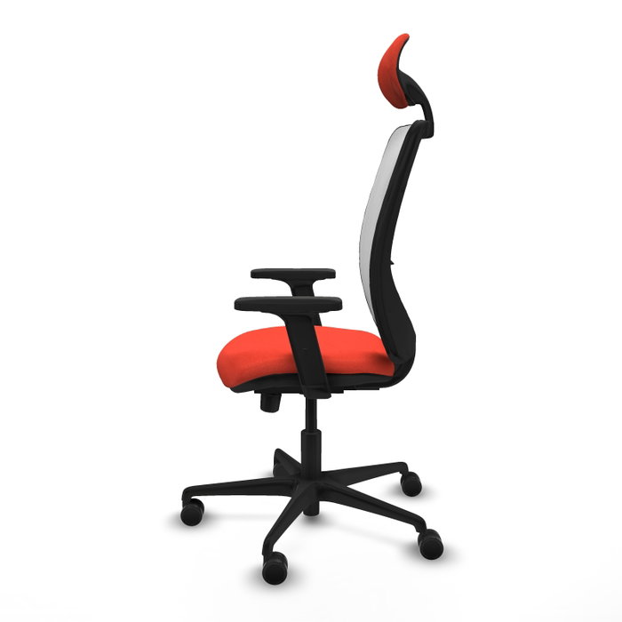 PIQUERAS Y CRESPO Silla de oficina Zulema con mecanismo Sincro/Traslack Naranja oscuro/Blanco PIQUERAS Y CRESPO Silla de oficina Zulema con mecanismo Sincro/Traslack Naranja oscuro/Blanco
