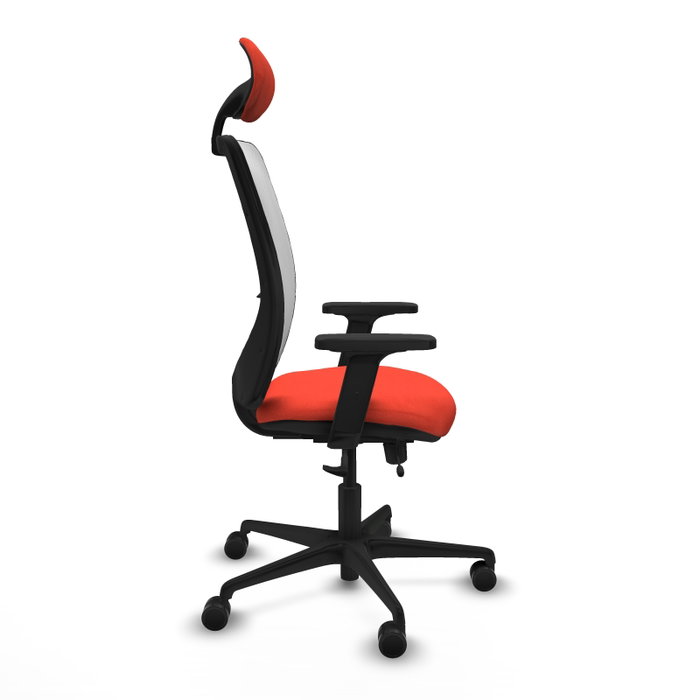PIQUERAS Y CRESPO Silla de oficina Zulema con mecanismo Sincro/Traslack Naranja oscuro/Blanco PIQUERAS Y CRESPO Silla de oficina Zulema con mecanismo Sincro/Traslack Naranja oscuro/Blanco