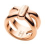 Tommy Hilfiger Anillo de Acero Inoxidable Rosa Tamaño 52