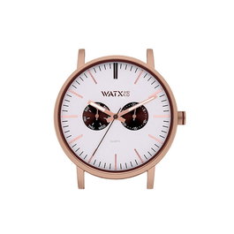 Reloj Unisex Watx & Colors WXCA2735 Gris Rosa Plateado (Ø 44 mm)
