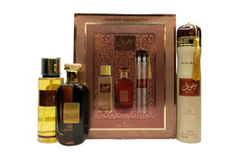 Ard Al Zaafaran Mousuf Gift Set 100ml EDP + 250ml Body Mist + 300ml Air Freshener