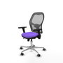 PIQUERAS Y CRESPO Silla de oficina Jorquera con mecanismo Sincro/Traslack, Lila y Gris