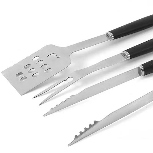 ADLER Set de Utensilios para Grill con Espátula, Pincho y Pinzas
