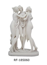 DKD Home Decor Figura de Resina Clásico Blanco 25x11x40,5 cm