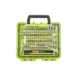 Ryobi 71 Accesorios para Atornillar Mixtos, Estuche con 44 bits 25mm, 18 bits 50mm, 9 tomas y 1 soporte