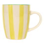 Home Deco Factory Mug Dolce Vita 300 ml Gres Amarillo Azul Rosa Apto Microondas Lavavajillas