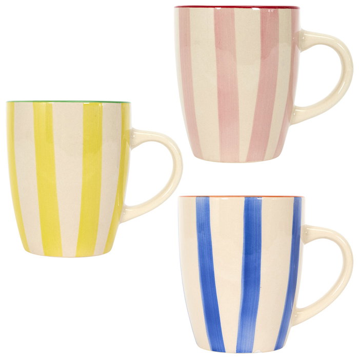 Home Deco Factory Mug Dolce Vita 300 ml Gres Amarillo Azul Rosa Apto Microondas Lavavajillas Home Deco Factory Mug Dolce Vita 300 ml Gres Amarillo Azul Rosa Apto Microondas Lavavajillas