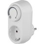 Rev Enchufe adaptador con regulador LED integrado Blanco EMD201