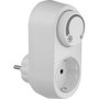 Rev Enchufe adaptador con regulador LED integrado Blanco EMD201