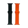 Celly Correa de Silicona Magnética para Apple Watch 42 mm 44 mm 45 mm - Negro o Naranja